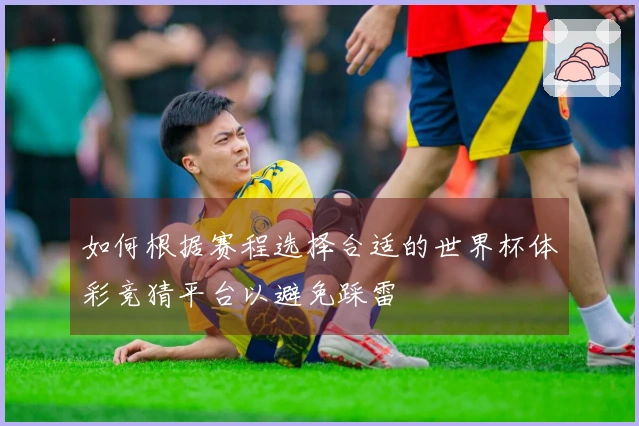 如何根据赛程选择合适的世界杯体彩竞猜平台以避免踩雷