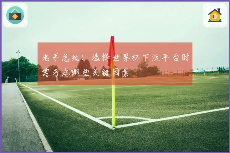 老手总结：选择世界杯下注平台时需考虑哪些关键因素