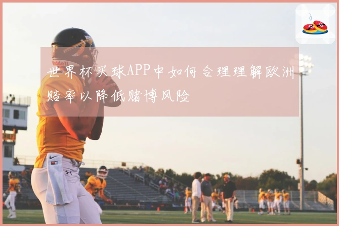 世界杯买球APP中如何合理理解欧洲赔率以降低赌博风险